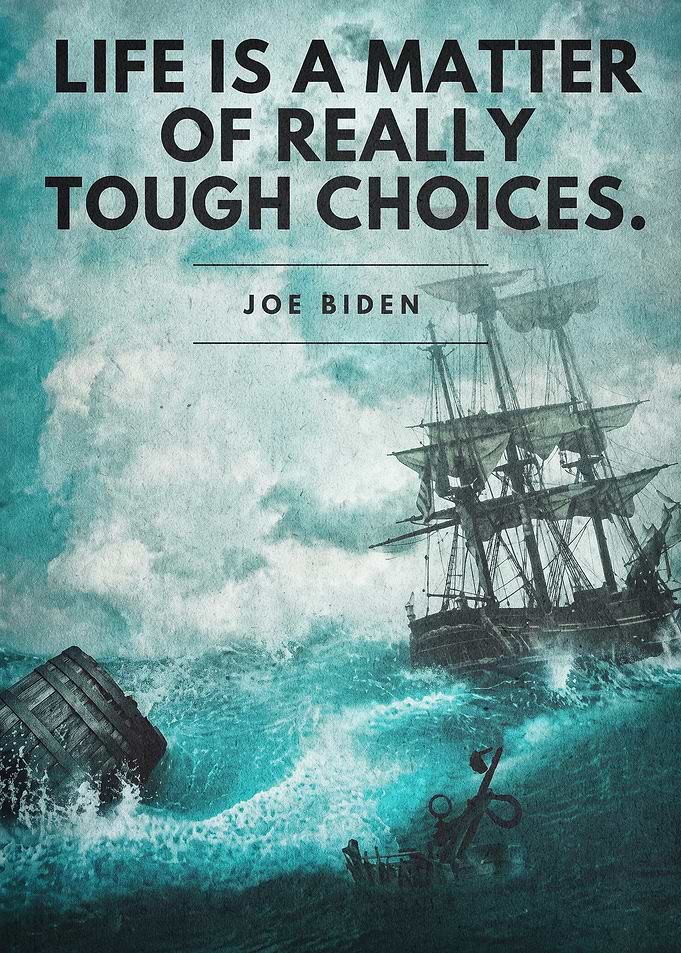 Tough Choices Quote Vintage Art