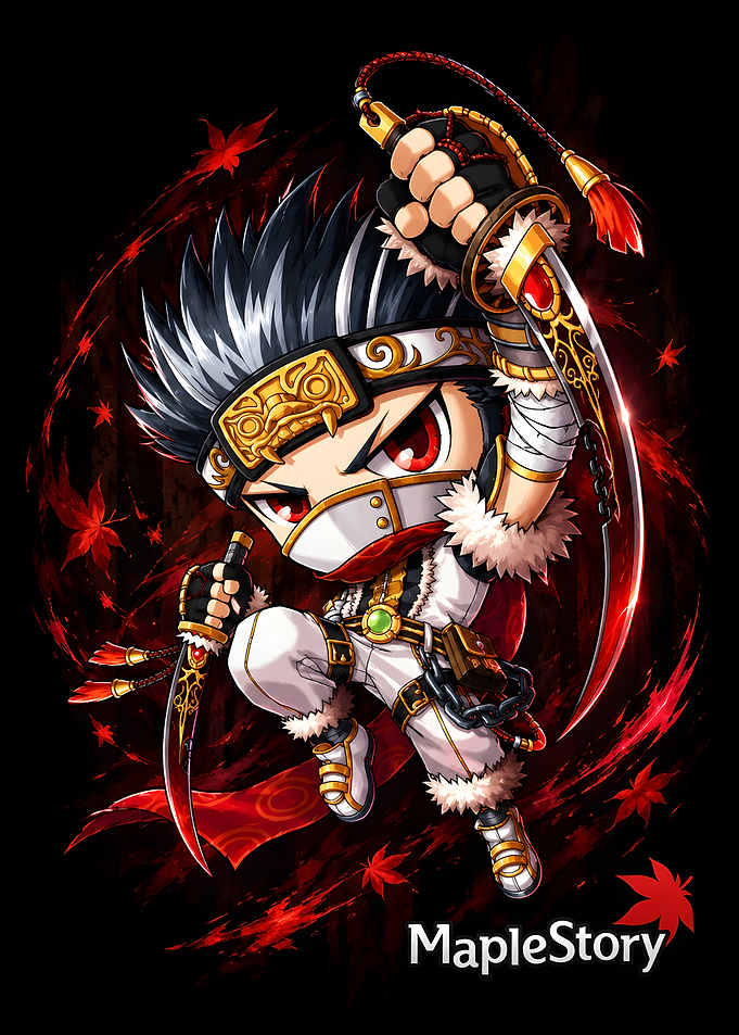 MapleStory Dual Blade Character Illustration