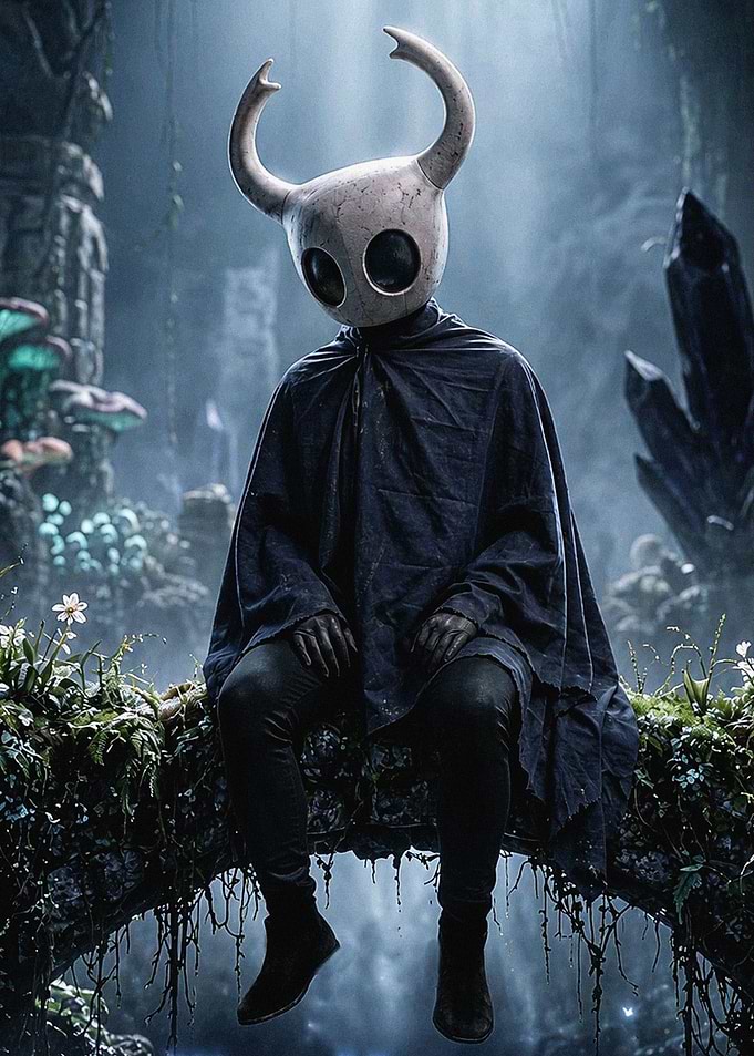 Realistic Hollow Knight Character Cosplay