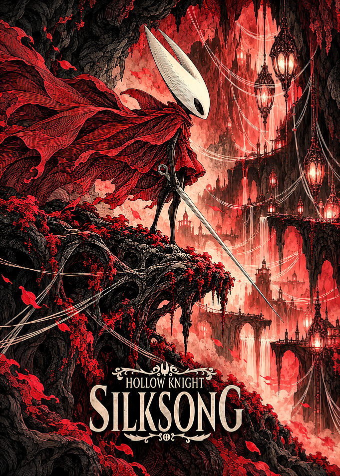 Hollow Knight Silksong Hornet Poster