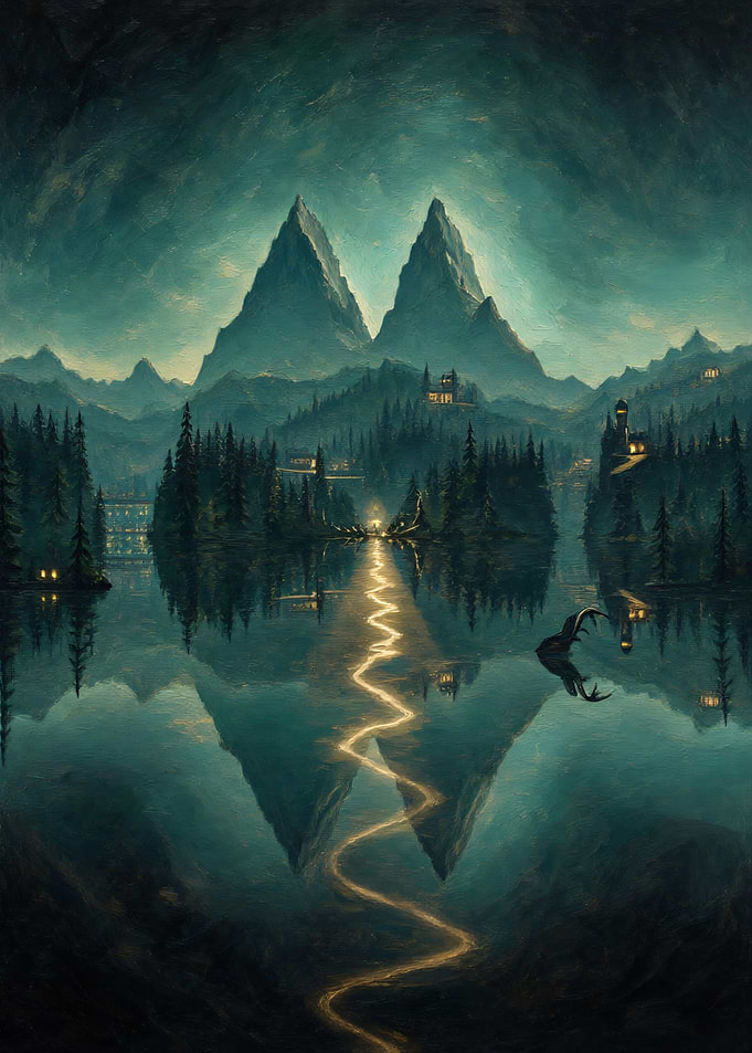 Mystical Twin Peaks Lake Reflection