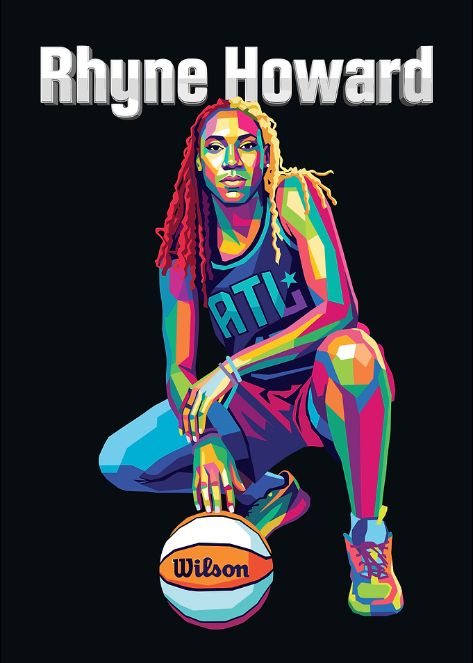 Rhyne Howard Pop Art Portrait