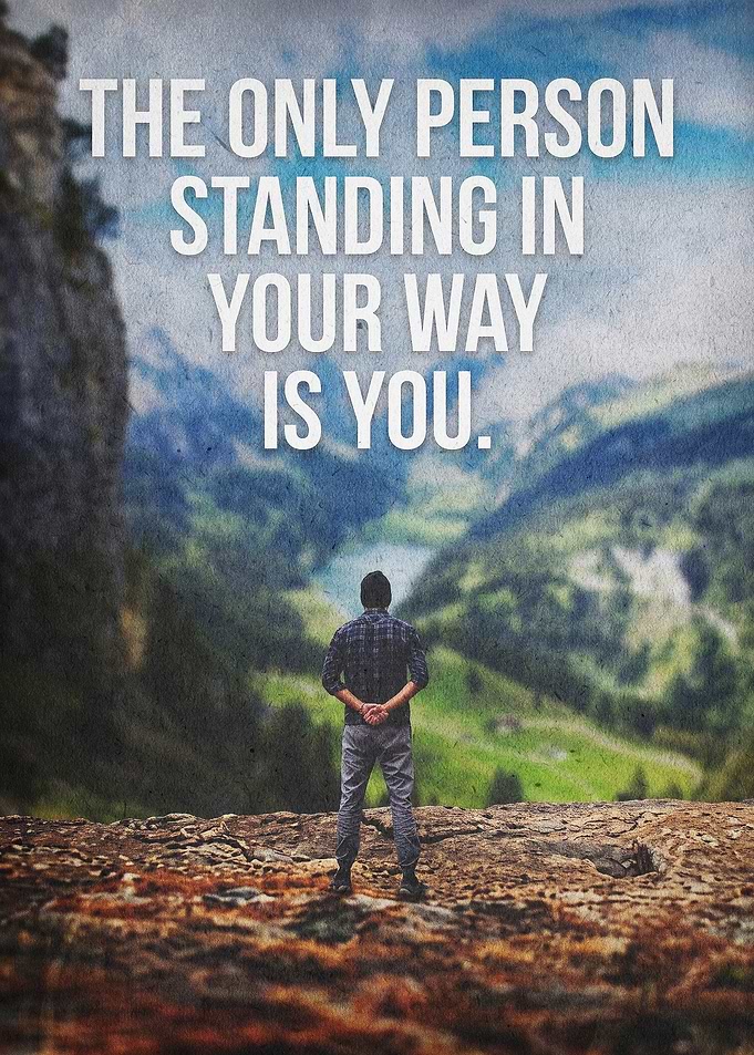 Motivational Mountain Quote Poster