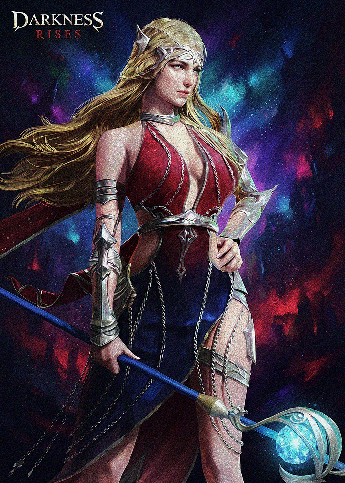 Darkness Rises Fantasy Female Warrior