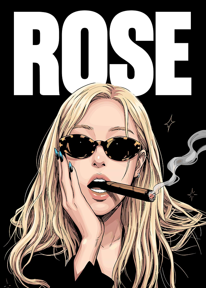 Rosé Blackpink Pop Art Illustration