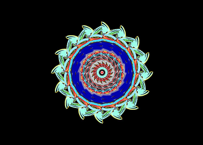 Vibrant Circular Abstract Mandala Design