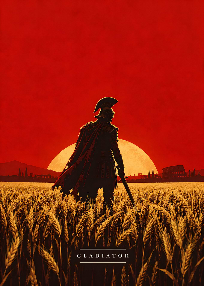 Epic Gladiator Sunset Field