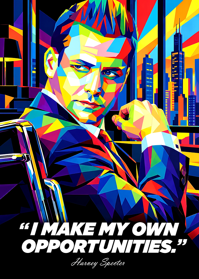 Harvey Specter Pop Art Poster