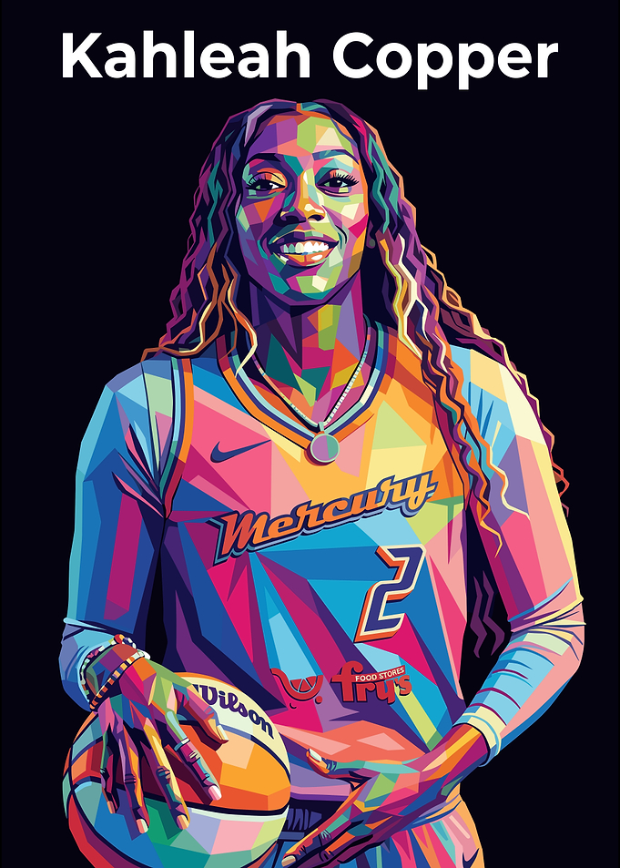 Kahleah Copper Pop Art Portrait