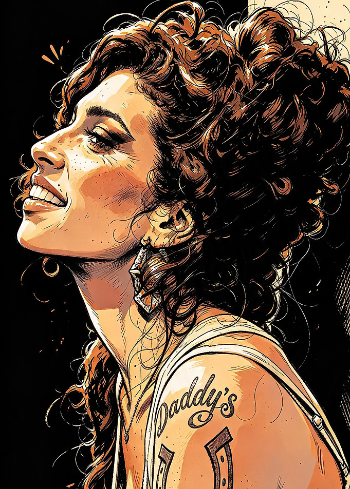 Amy Winehouse Comic Style Portrait
