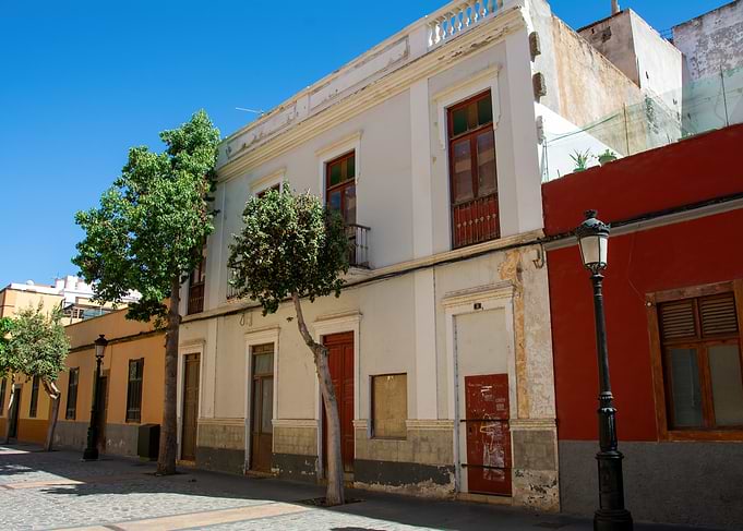 Historic Street Scene in Spain