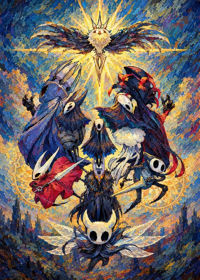 Hollow Knight Characters Epic Fan Art