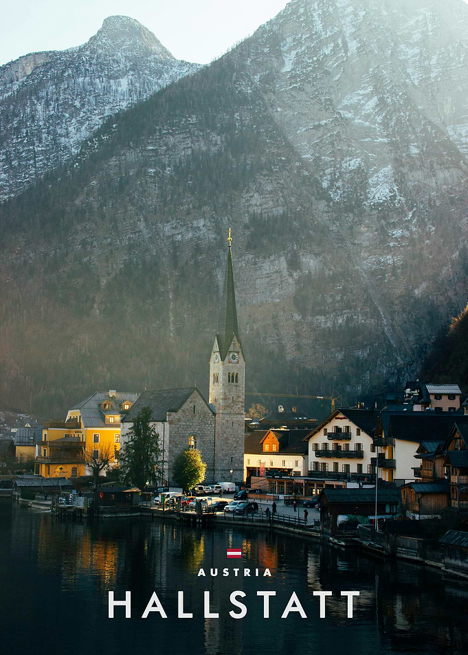Hallstatt Austria Lakeside Village View