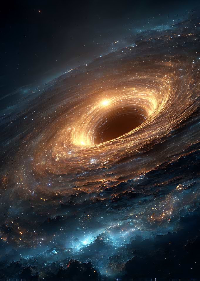 Stunning Cosmic Black Hole Spiral
