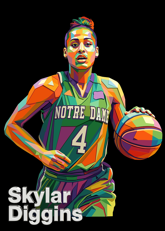 Skylar Diggins Pop Art Portrait