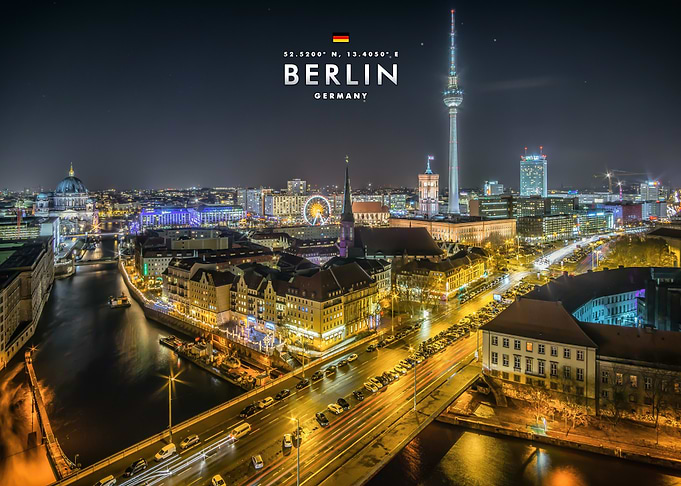 Berlin Cityscape at Night