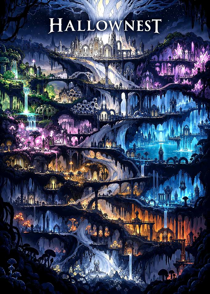 Hollownest Underground Kingdom Fantasy Art