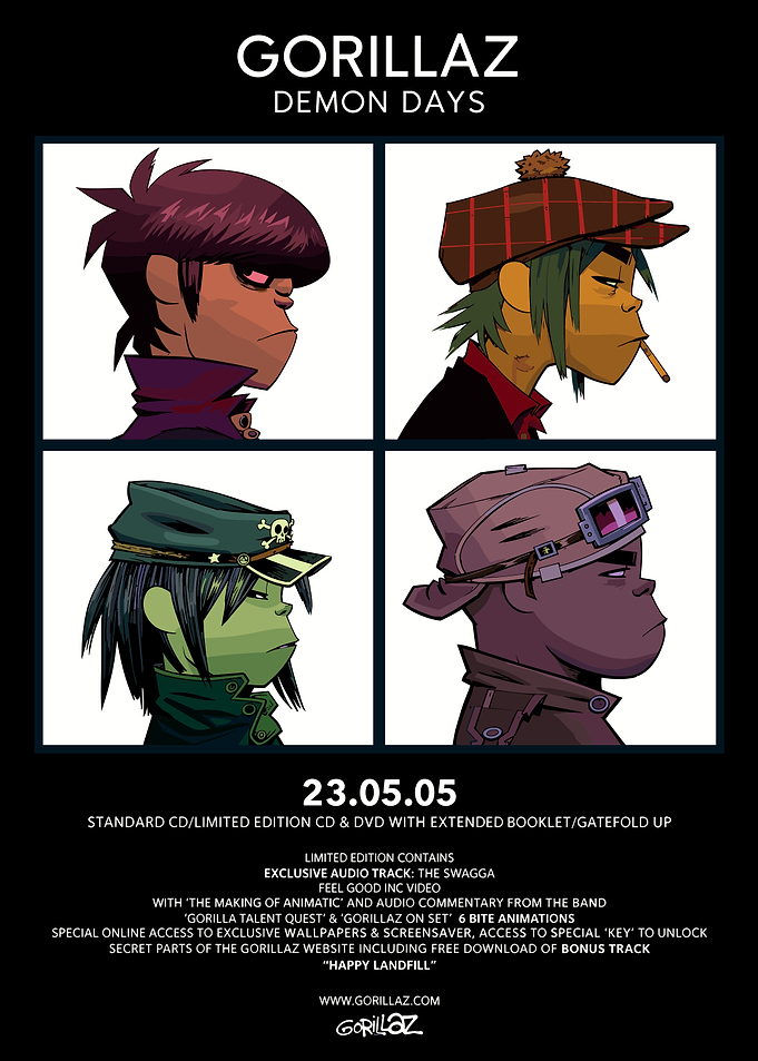 Gorillaz Demon Days Album
