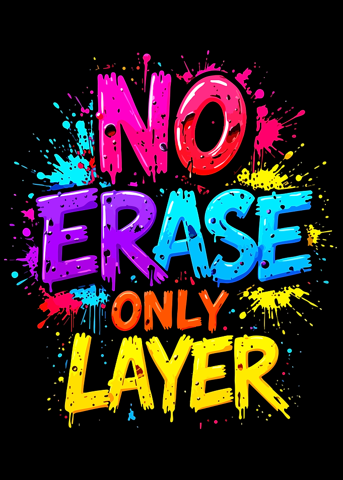 No Erase Only Layer Graffiti Art