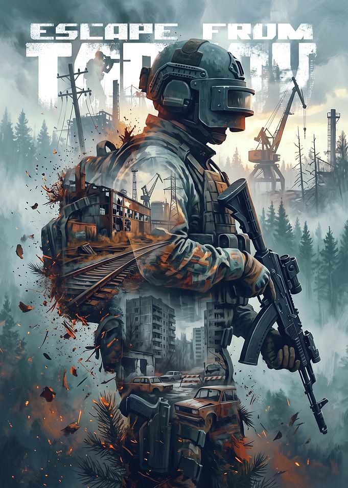 Escape From Tarkov Soldier Poster