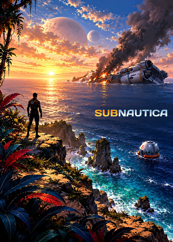 Subnautica Game Poster