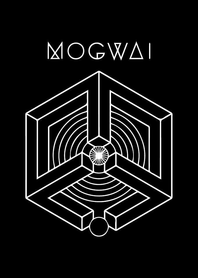 Mogwai Minimalist Geometric Logo Poster