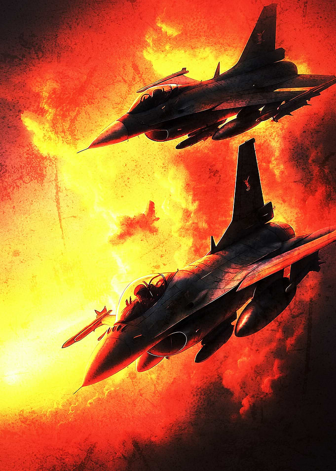 F-16 Fighting Falcons in Combat