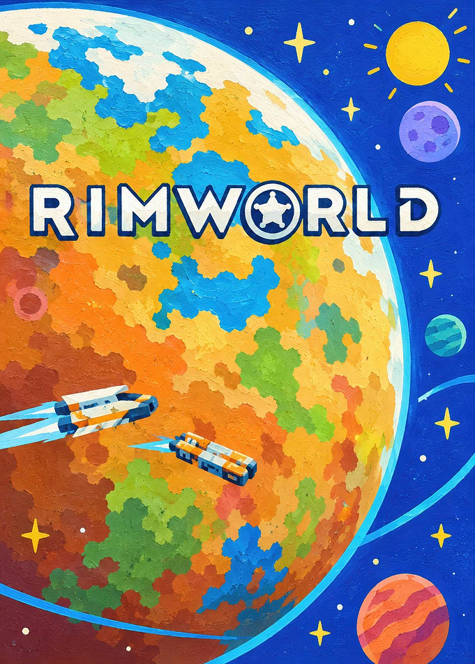 RimWorld Space Exploration Poster