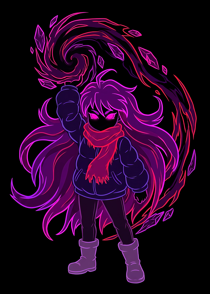 Madeline from Celeste Neon Art
