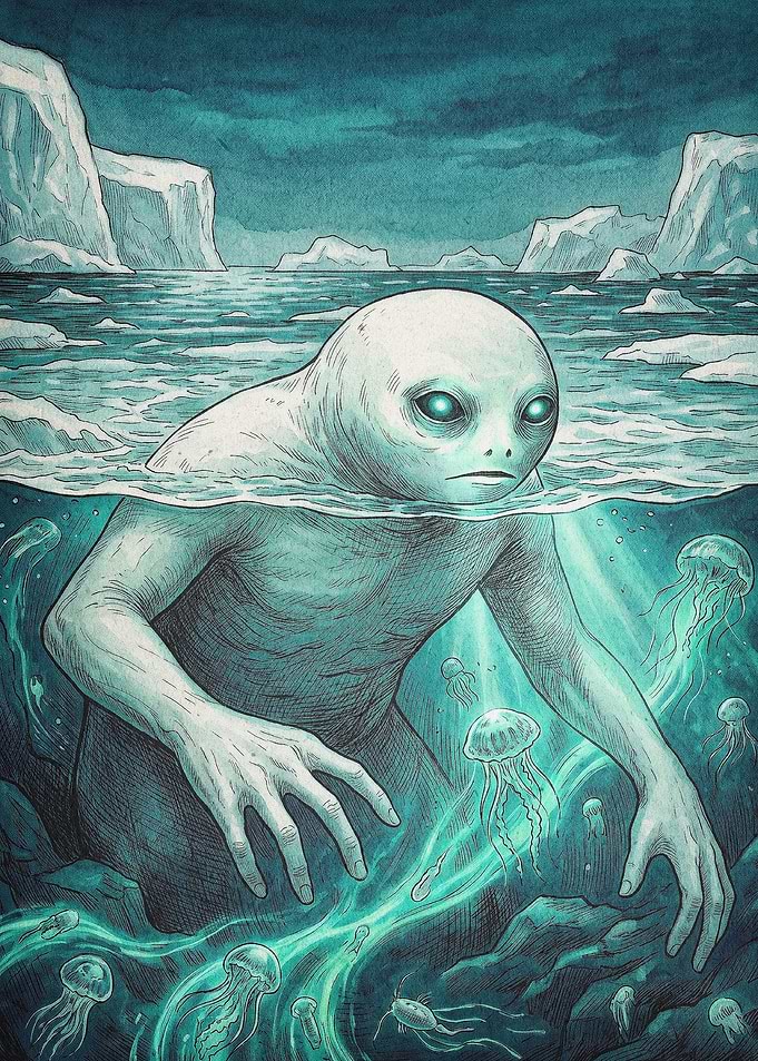 Cryptid Creature Surreal Art Poster