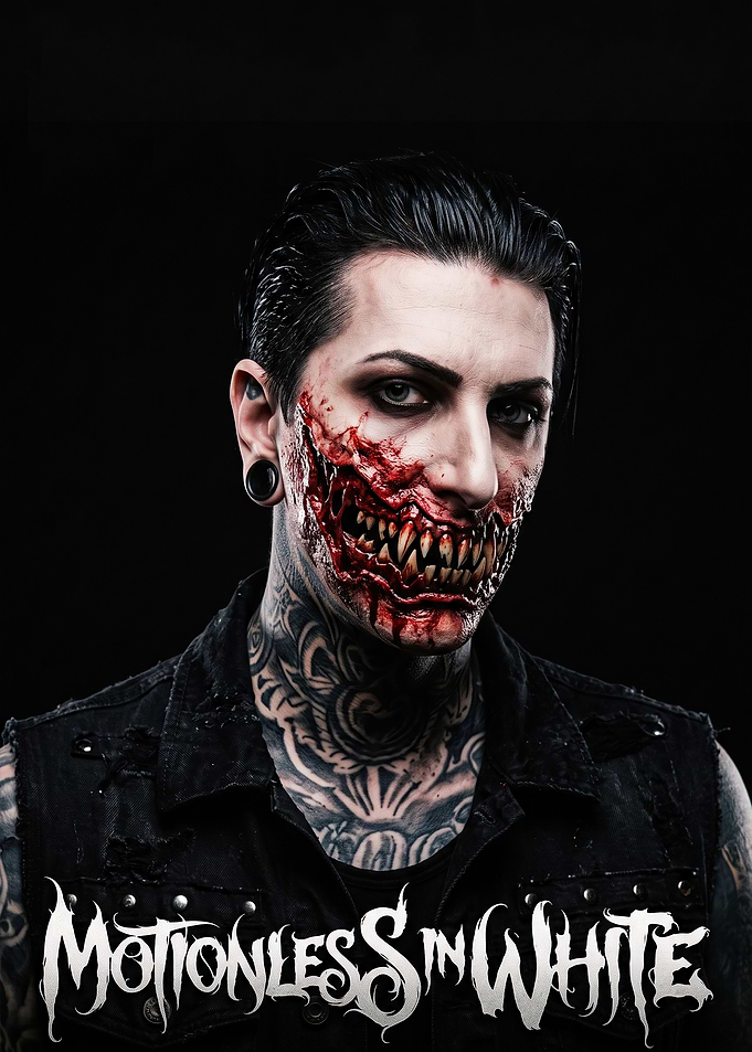 Chris Motionless Horror Makeup Portrait