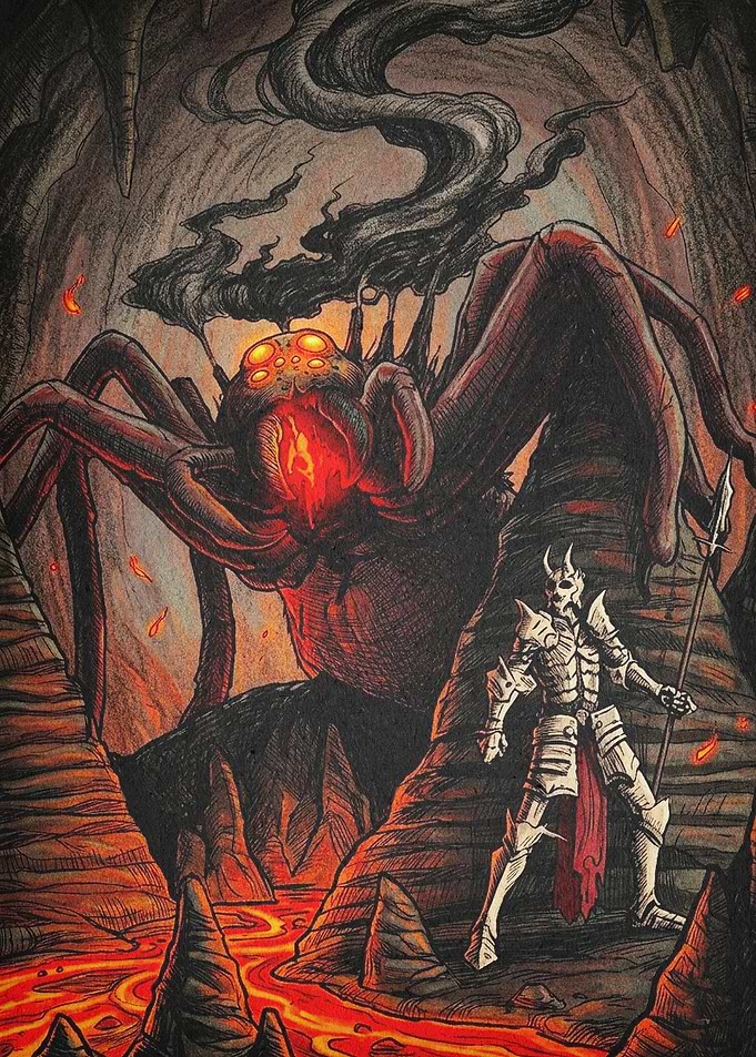 Giant Spider Cave Knight Dark Fanta