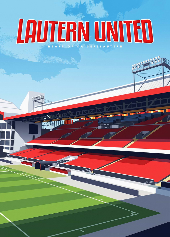 Lautern United Stadium Poster