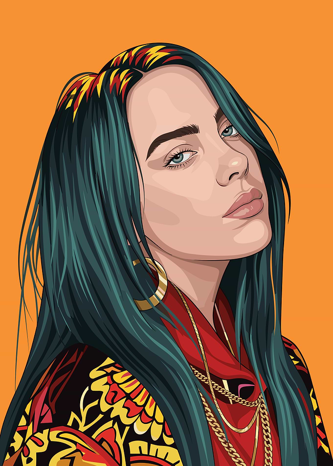 Billie Eilish Digital Portrait