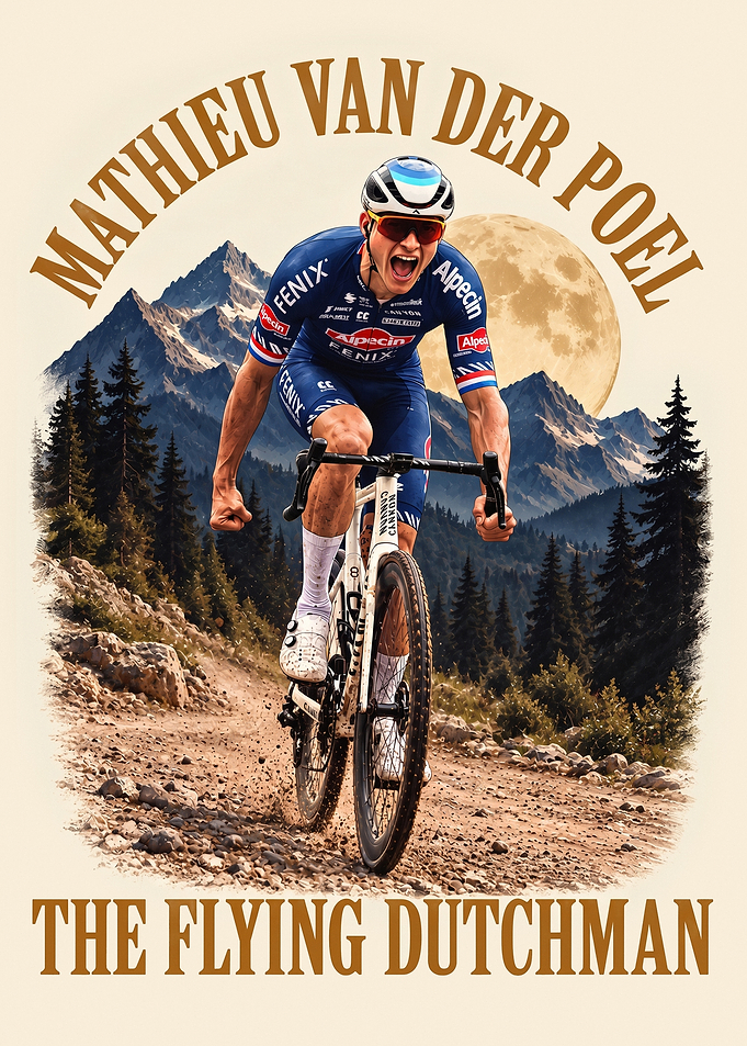 Mathieu van der Poel Cycling Poster