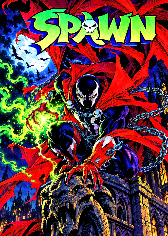 Spawn Comic Book Cover Art
