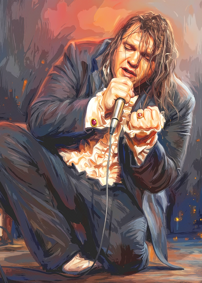 Meat Loaf Performing on Stage