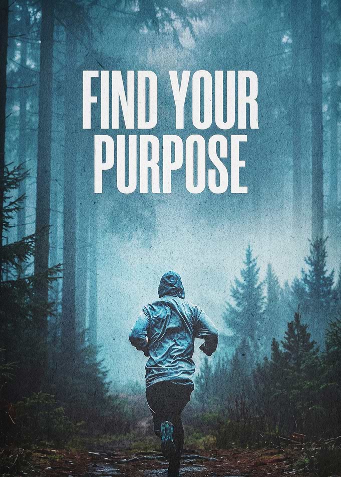 Purpose Running Motivation Poster