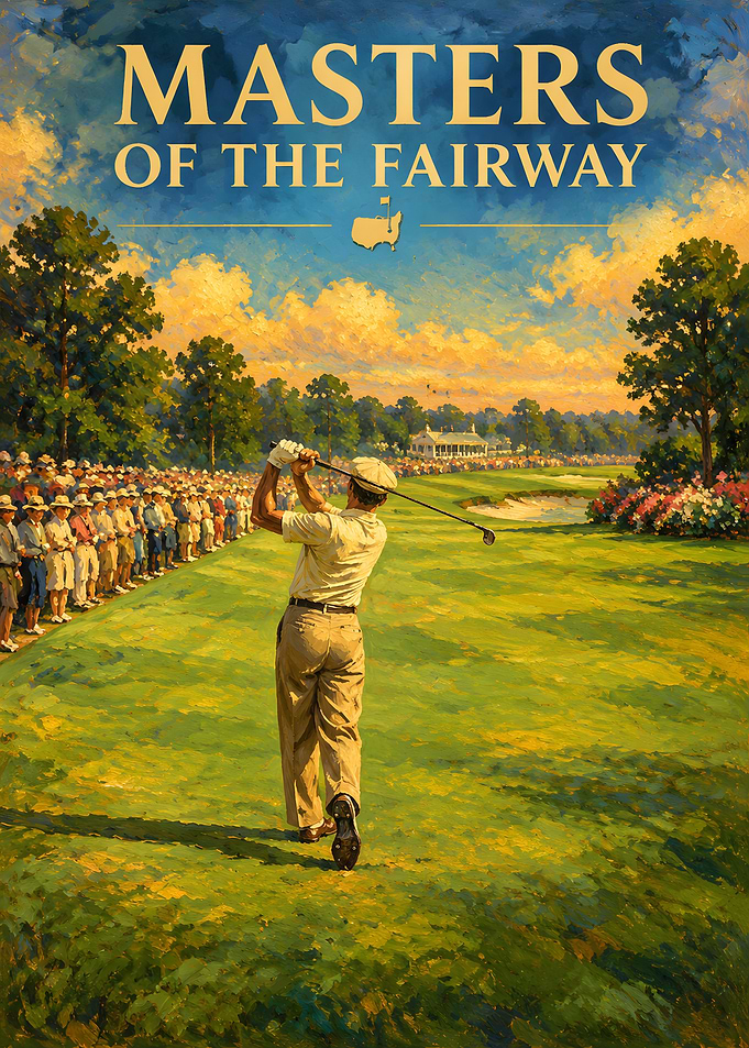 Masters of the Fairway Golf Poster