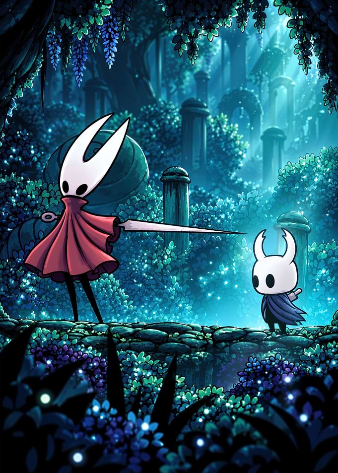 Hollow knight Hornet and The Knight