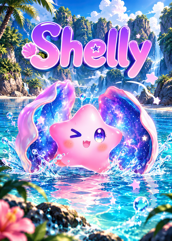 Cute Star Character Named Shelly