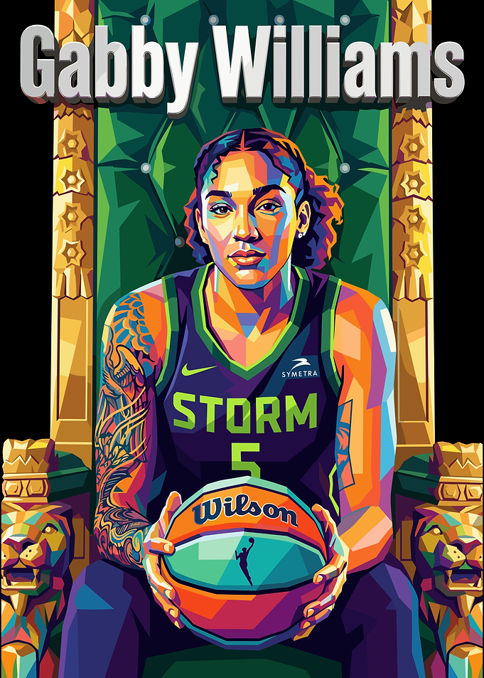 Gabby Williams Storm Pop Art Portrait
