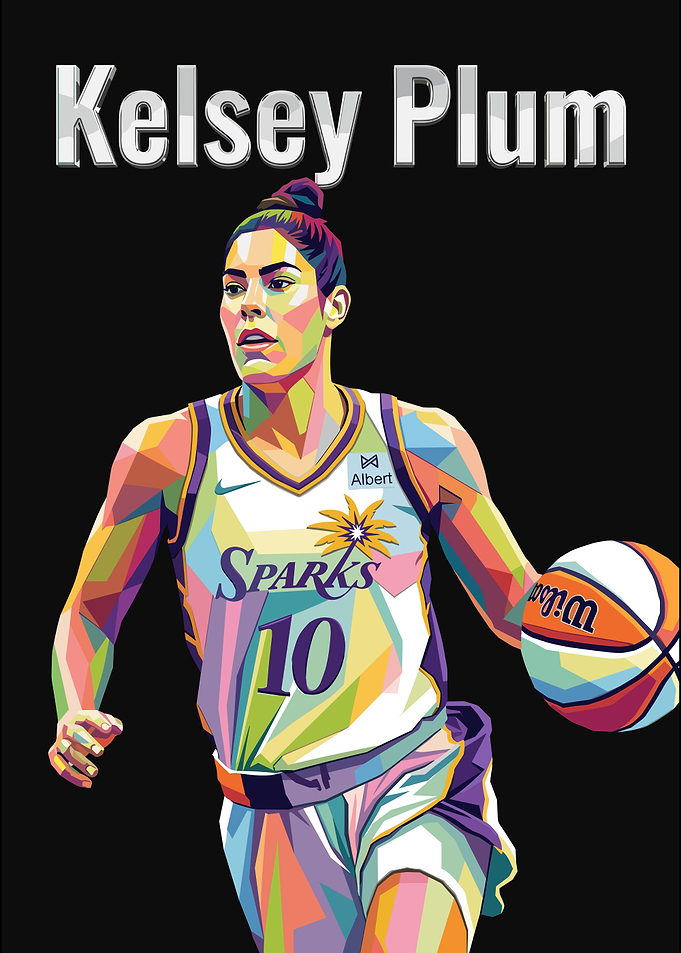 Kelsey Plum Pop Art Portrait