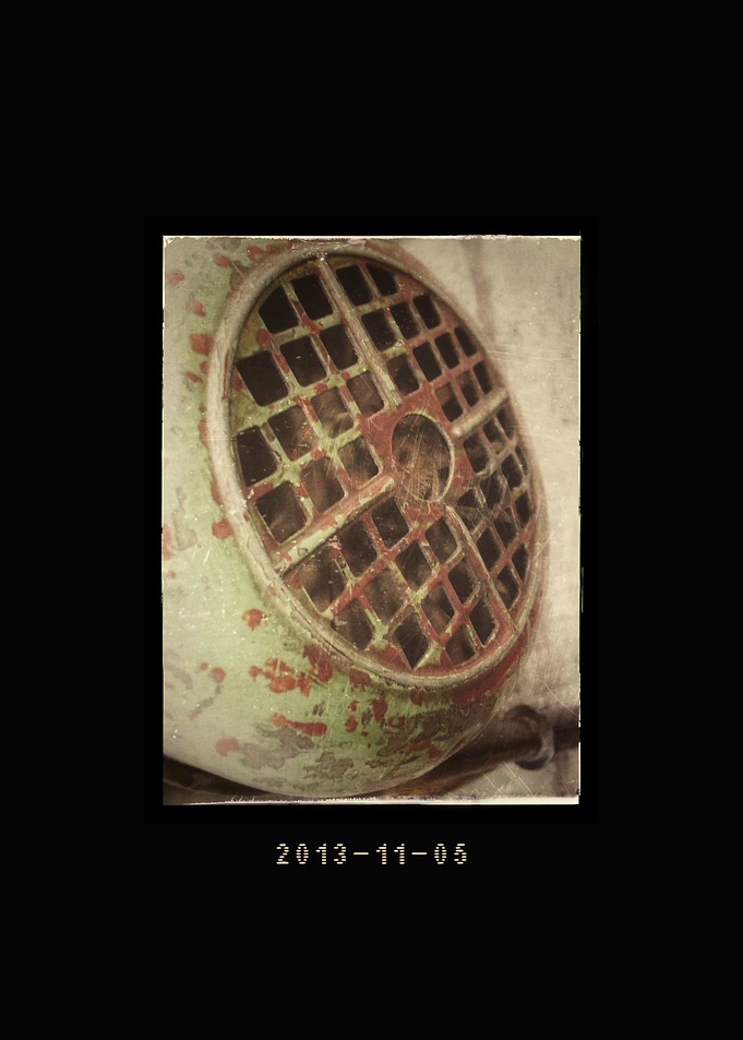 Vintage Industrial Motor Fan Cover