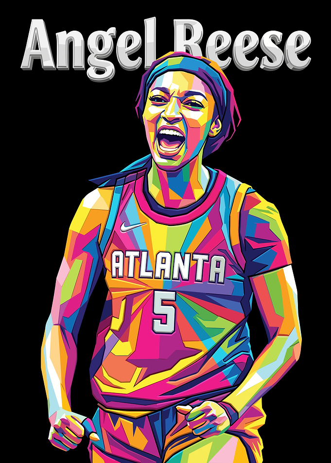 Angel Reese Pop Art Portrait