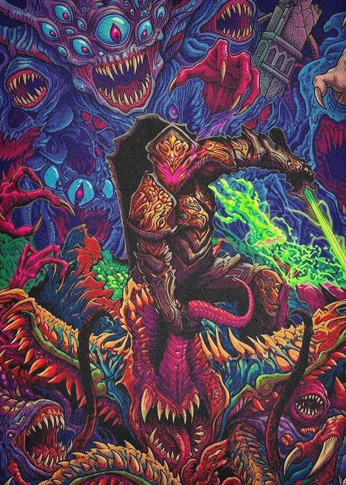 Knight Versus Monster Epic Fantasy