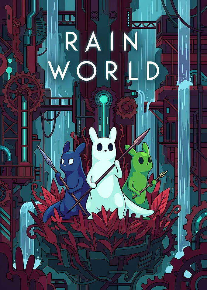 Rain World Slugcat Trio Poster