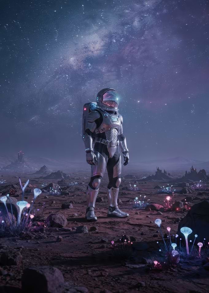 Astronaut on an Alien Planet