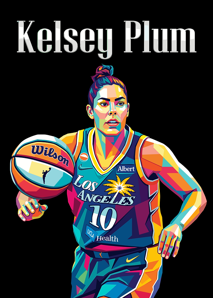 Kelsey Plum Pop Art Portrait