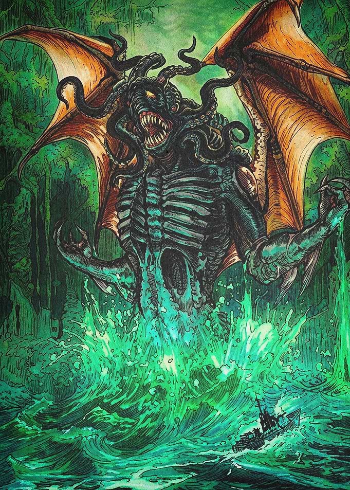 Cthulhu Monster Dark Fantasy Art